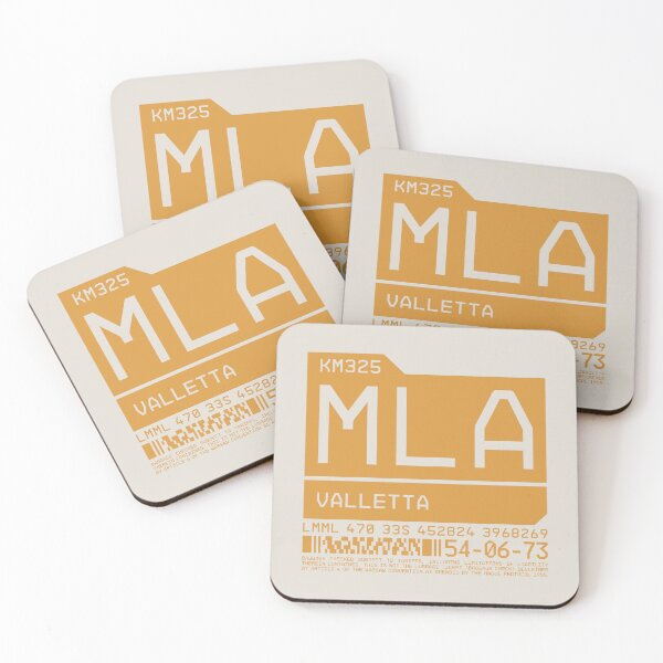 Artikelvorschau, Luggage Tag C - MLA Valletta Malta entworfen und verkauft von VoodooCircus.