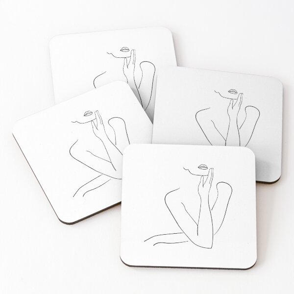 Item preview, Black Line Art , Woman Line Draw Illustration  designed and sold by Ireneart369.