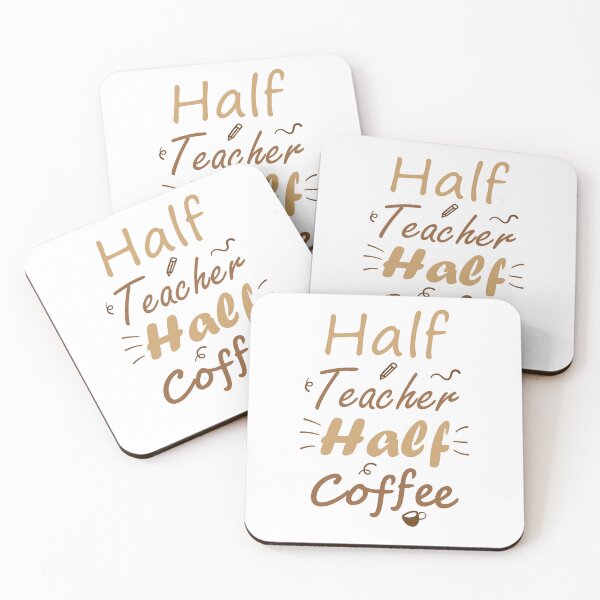 Item preview, Half Teacher Half Coffee designed and sold by bolkibox.