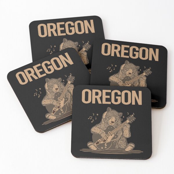Item preview, Bear With Guitar Oregon designed and sold by hurseslossb.