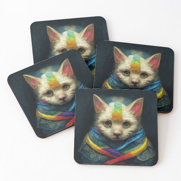 Item preview, Rainbow kitten designed and sold by Fantasiarium.