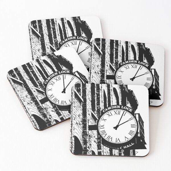 Item preview, City clock black and white, London designed and sold by nikstol.