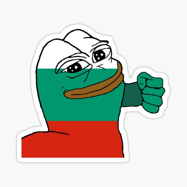 Pepe The Frog Punching Stickers.