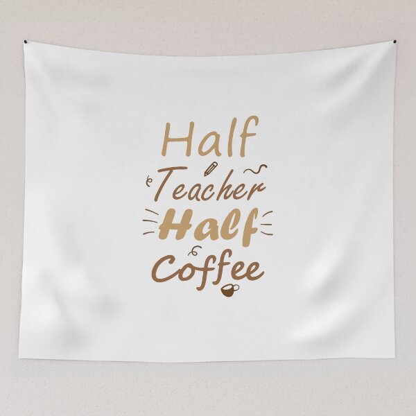 Item preview, Half Teacher Half Coffee designed and sold by bolkibox.