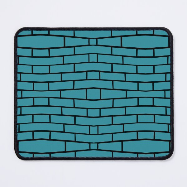 Item preview, Brick Wall Wave Medium Dark Teal on Black Repeat 5748 designed and sold by Art in My Loft.
