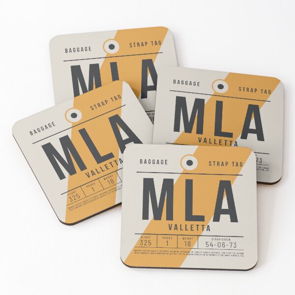 Item preview, Luggage Tag E - MLA Valletta Malta designed and sold by VoodooCircus.