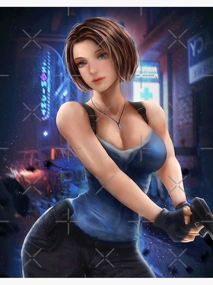 Jill Valentine Resident Evil 3 remake Art Board Print for Sale by