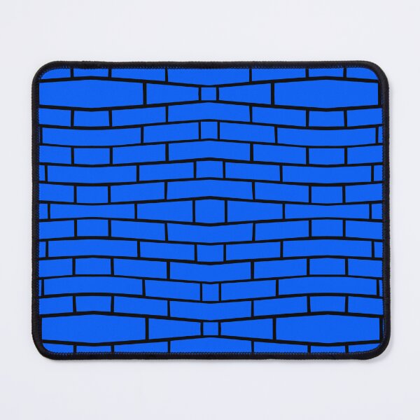 Item preview, Brick Wall Wave Medium Dark Blue on Black Repeat 5748 designed and sold by Art in My Loft.