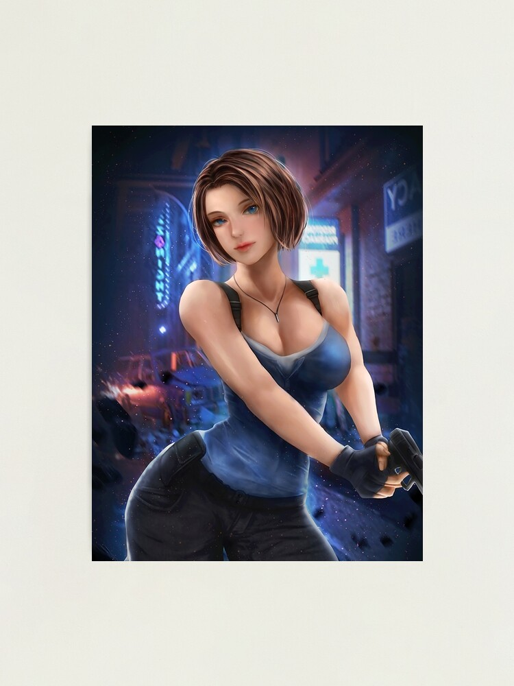 Jill Valentine Resident Evil 3 Remake A6 Postcard Art 