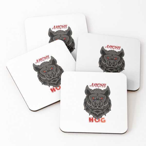 Item preview,  Angry Wild Hog Cartoon Boar Funny Animal Pig Head designed and sold by RachodShop.