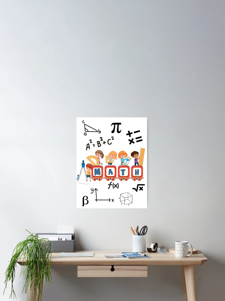Thumbnail 2 of 3, Poster, Math elements designed and sold by Inspirely.