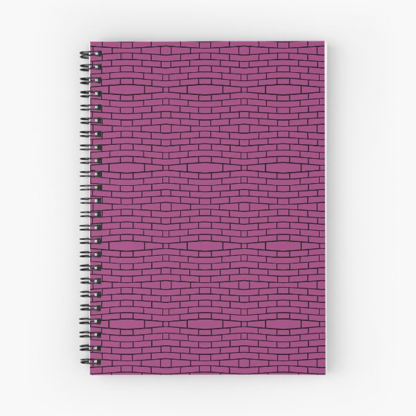 Item preview, Brick Wall Wave Medium Dark Magenta on Black Repeat 5748 designed and sold by Art in My Loft.