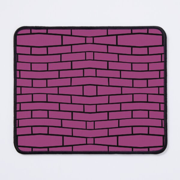 Item preview, Brick Wall Wave Medium Dark Magenta on Black Repeat 5748 designed and sold by Art in My Loft.