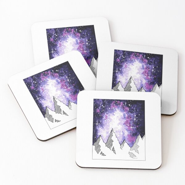 Item preview, Snowy rocks against the backdrop of a star cluster designed and sold by youartyouself.
