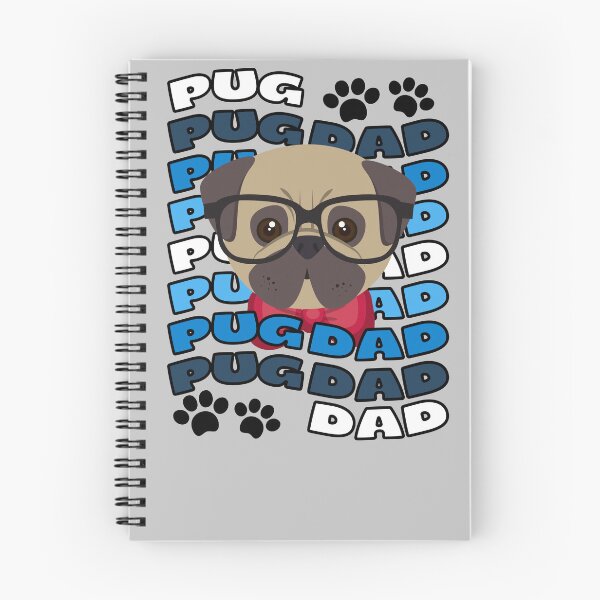 Item preview, Pug Dad Nerd Pug Nerdy Dog Cute Pug Pug Pugger Pug Owner Pug With Glasses designed and sold by to-esu.