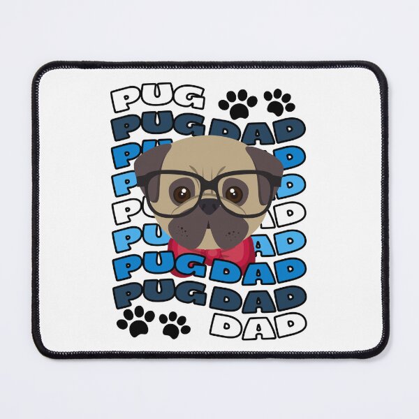 Item preview, Pug Dad Nerd Pug Nerdy Dog Cute Pug Pug Pugger Pug Owner Pug With Glasses designed and sold by to-esu.