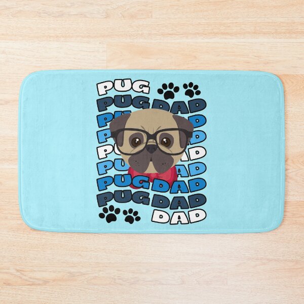 Item preview, Pug Dad Nerd Pug Nerdy Dog Cute Pug Pug Pugger Pug Owner Pug With Glasses designed and sold by to-esu.