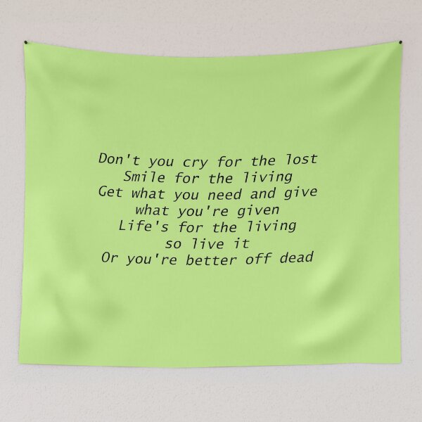 Item preview, Life Is For The Living designed and sold by walkingonmars.