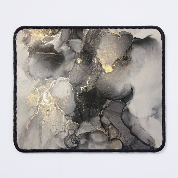 Item preview, Black, gray and white smoke marble print designed and sold by HadeeeeL.
