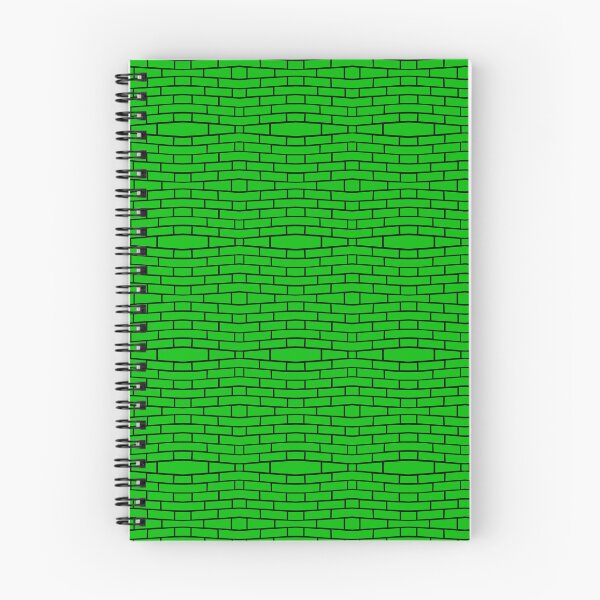 Item preview, Brick Wall Wave Green on Black Repeat 5748 designed and sold by Art in My Loft.