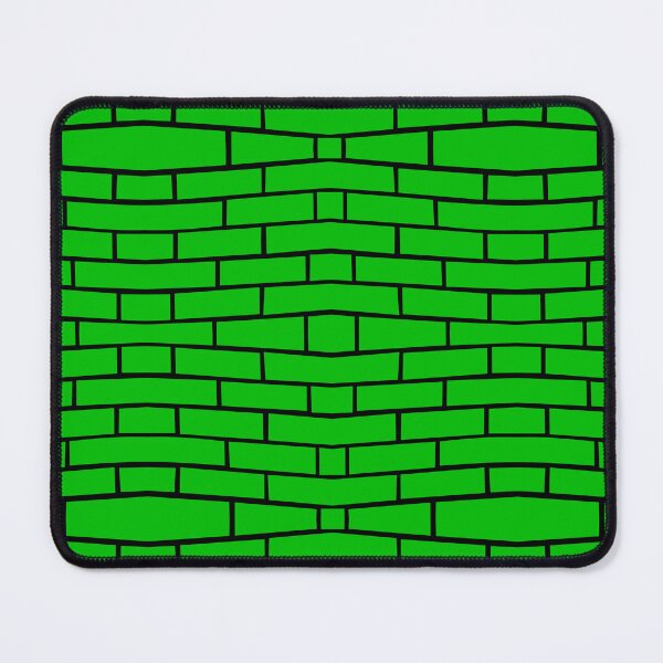 Artikelvorschau, Brick Wall Wave Green on Black Repeat 5748 entworfen und verkauft von Art in My Loft.