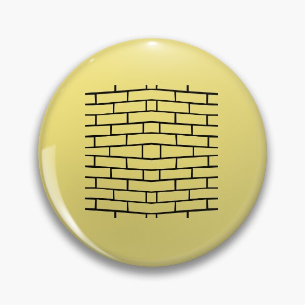 Item preview, Brick Wall Wave Yellow on Black Repeat 5748 designed and sold by Art in My Loft.
