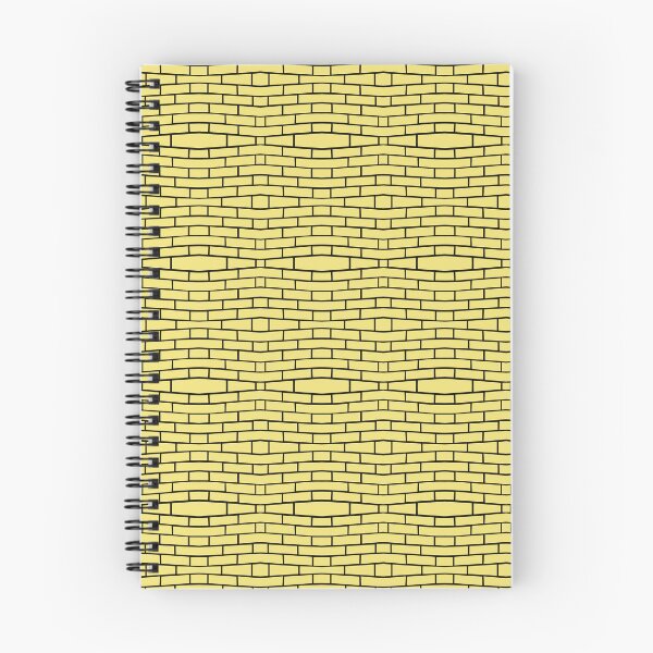 Item preview, Brick Wall Wave Yellow on Black Repeat 5748 designed and sold by Art in My Loft.