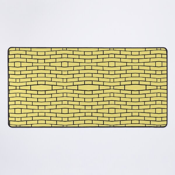 Artikelvorschau, Brick Wall Wave Yellow on Black Repeat 5748 entworfen und verkauft von Art in My Loft.