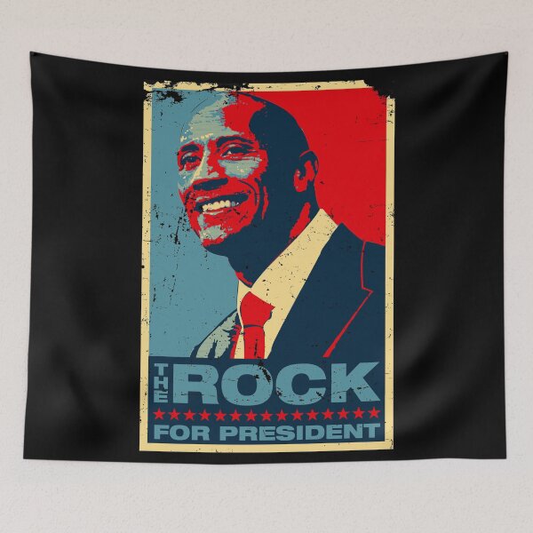 Item preview, the Rock for President - 2020 (DISTRESSED) designed and sold by Sean Irvin.