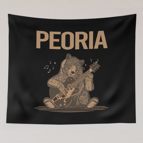 Item preview, Bear With Guitar Peoria designed and sold by hurseslossb.