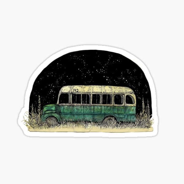 Magic Bus || Dans l'illustration sauvage par Chrysta Kay Sticker
