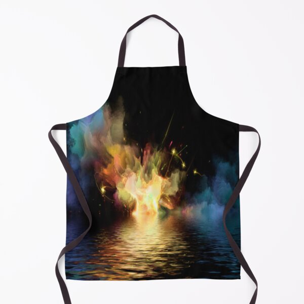 Item preview, Colorful Vector Design Graphic for fire on water at night 91 designed and sold by AnadAA.