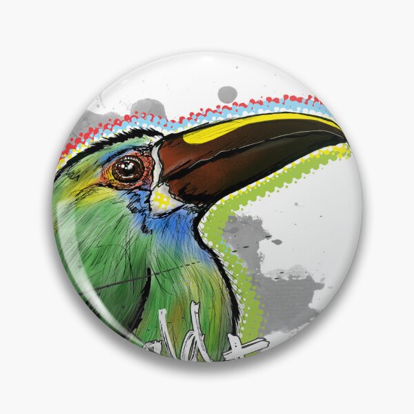 Item preview, Emerald Toucanet  found in the humid forests of Colombia designed and sold by plumasycantos.