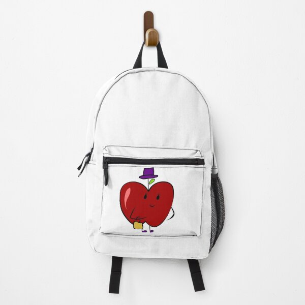 Item preview, Cute little red smiling Apple goes shopping designed and sold by DesignsByMadiha.