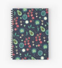 Italian Food Illustration in Gouache Spiral Notebook