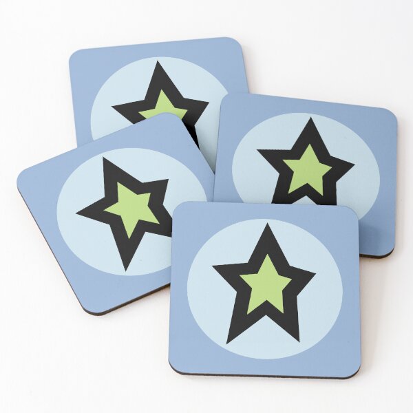 Item preview, Green Star Light Blue Circle Graphic designed and sold by ellenhenry.