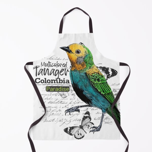 Item preview, Multicolored Tanager, an endemic and vulnerable species of Colombian forests designed and sold by plumasycantos.