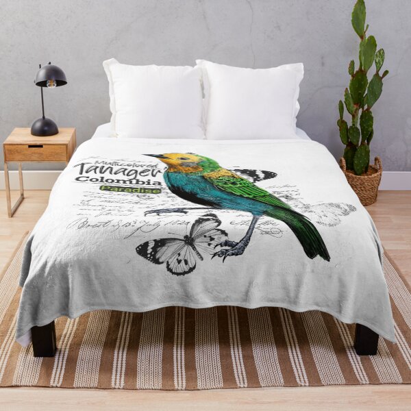 Item preview, Multicolored Tanager, an endemic and vulnerable species of Colombian forests designed and sold by plumasycantos.