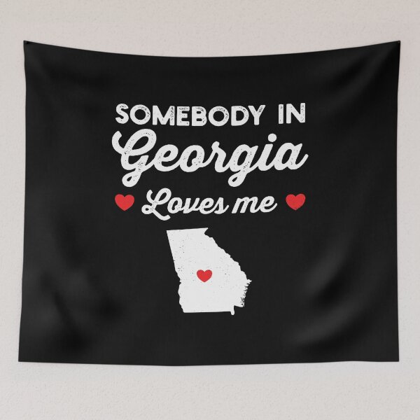 Item preview, Somebody In Georgia Loves Me: Funny Home State Pride Gift - Baby Love Georgia Map USA designed and sold by Adexyl.