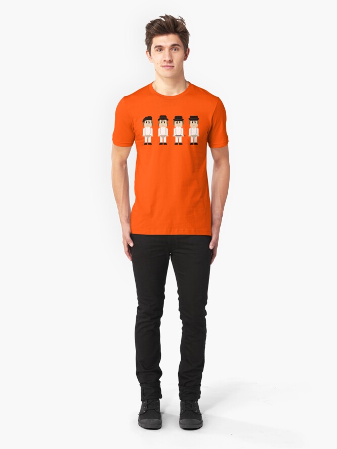 Alternate view of 8-Bit A Clockwork Orange Slim Fit T-Shirt