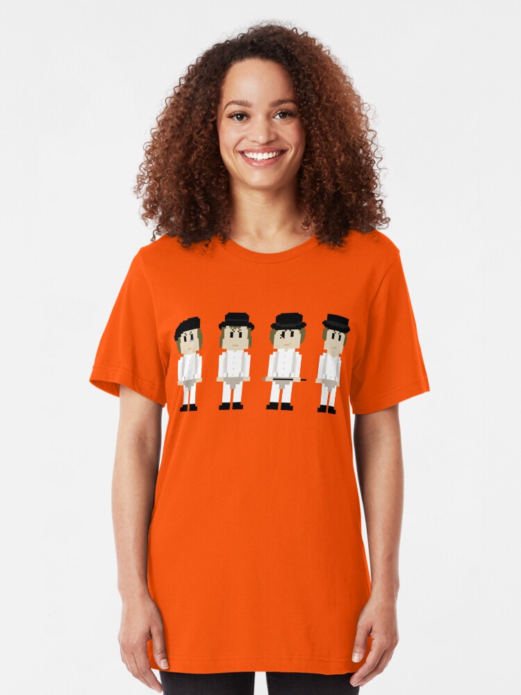 Alternate view of 8-Bit A Clockwork Orange Slim Fit T-Shirt