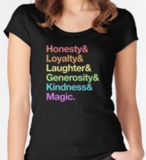 My Little Pony - Elements of Harmony - Rainbow Women's Fitted Scoop T-Shirt
