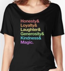 Camiseta ancha para mujer Mi pequeño pony - Elements of Harmony - Rainbow