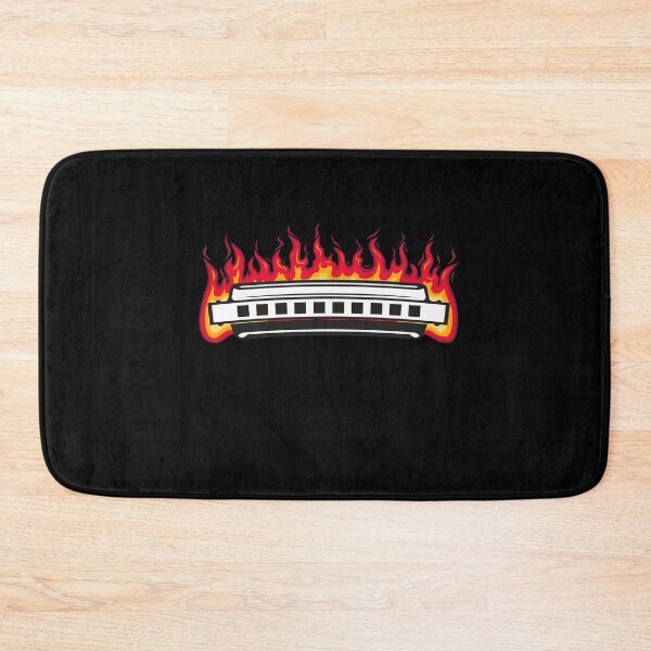 Item preview, Harmonica Flame Instrument Blues designed and sold by MooonTees.