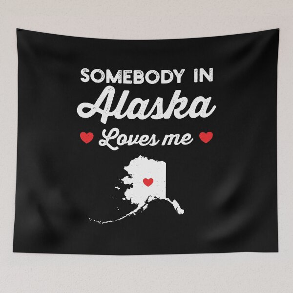 Item preview, Somebody In Alaska Loves Me: Funny Home State Pride Gift - Baby Love Alaska Map USA designed and sold by Adexyl.