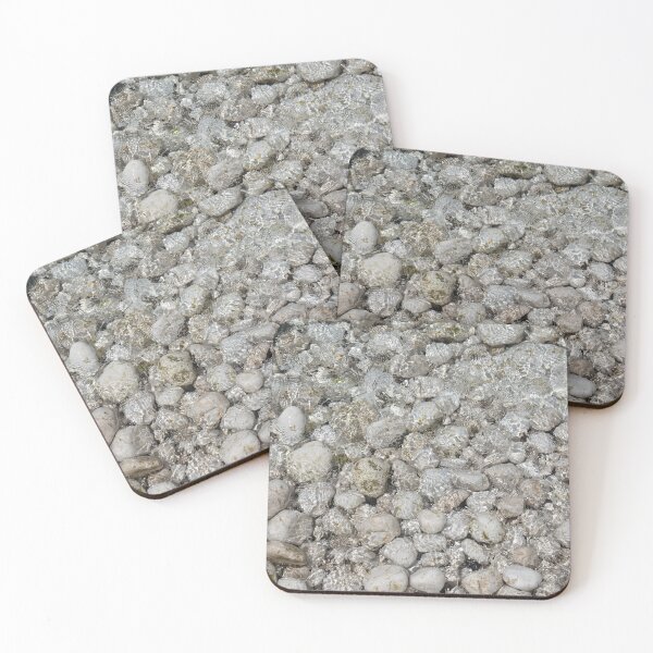Item preview, Clear sea water flowing over white stones 2 designed and sold by Adriana Mueller.