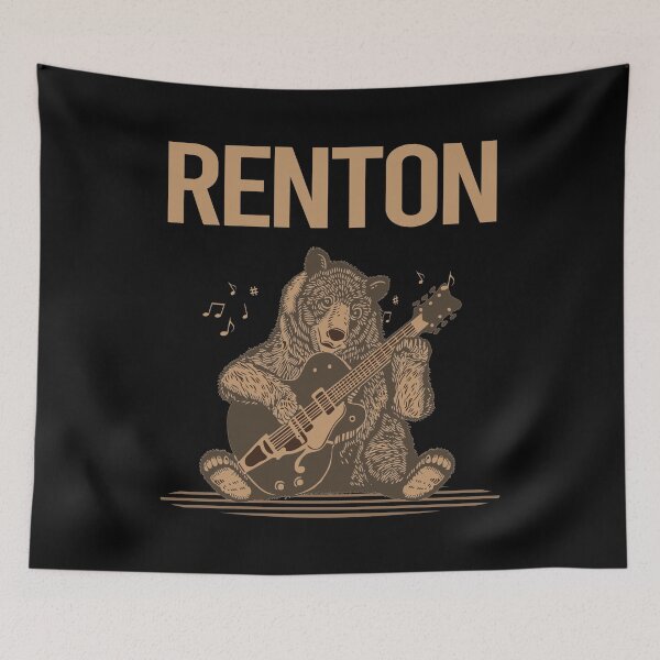 Item preview, Bear With Guitar Renton designed and sold by hurseslossb.