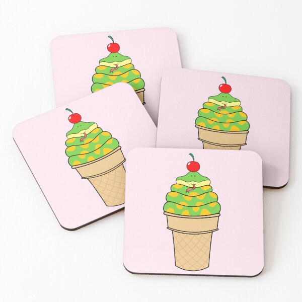 Item preview, cute ice cream snake designed and sold by wordspotrayal.