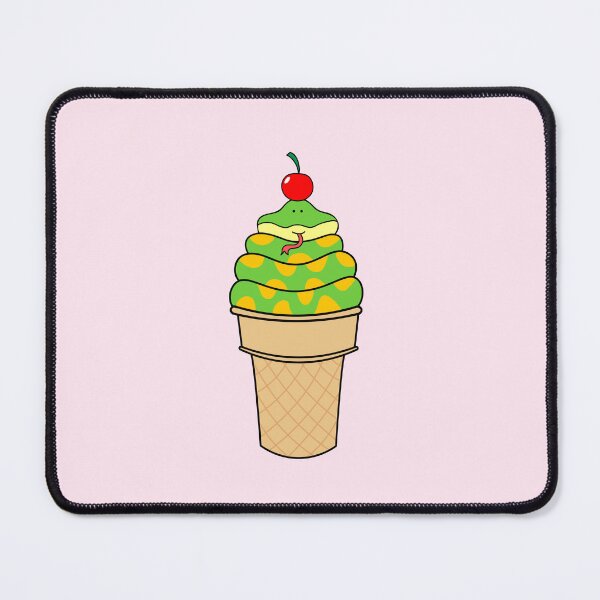 Item preview, cute ice cream snake designed and sold by wordspotrayal.