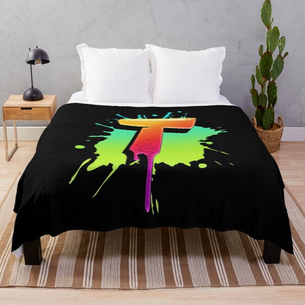 Item preview, Graffiti Letters T Letter Colorful Paint Splash Style designed and sold by ToTheNextLetter.